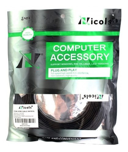 Cable Hdmi 3 Mts Encauchetado