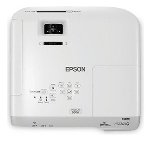 Proyector Epson Home Cinema Powerlite 980w 3800lm Blanco